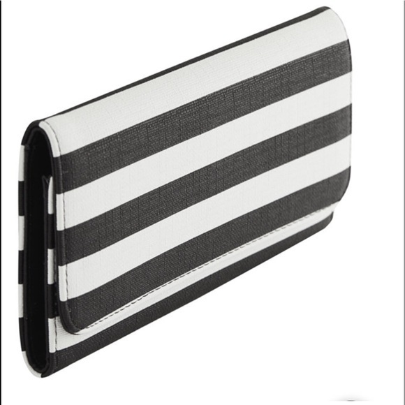 Kut from the Kloth Handbags - Kut From The Cloth Striped Slim Vegan Tri-fold Wallet